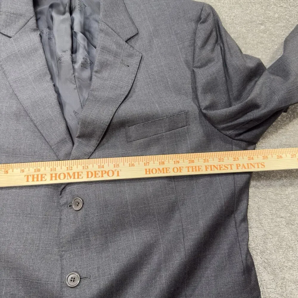 Jos A Bank Signature Gold Mitchell Mens 48L Wool 3 Button Blazer Charcoal Preppy